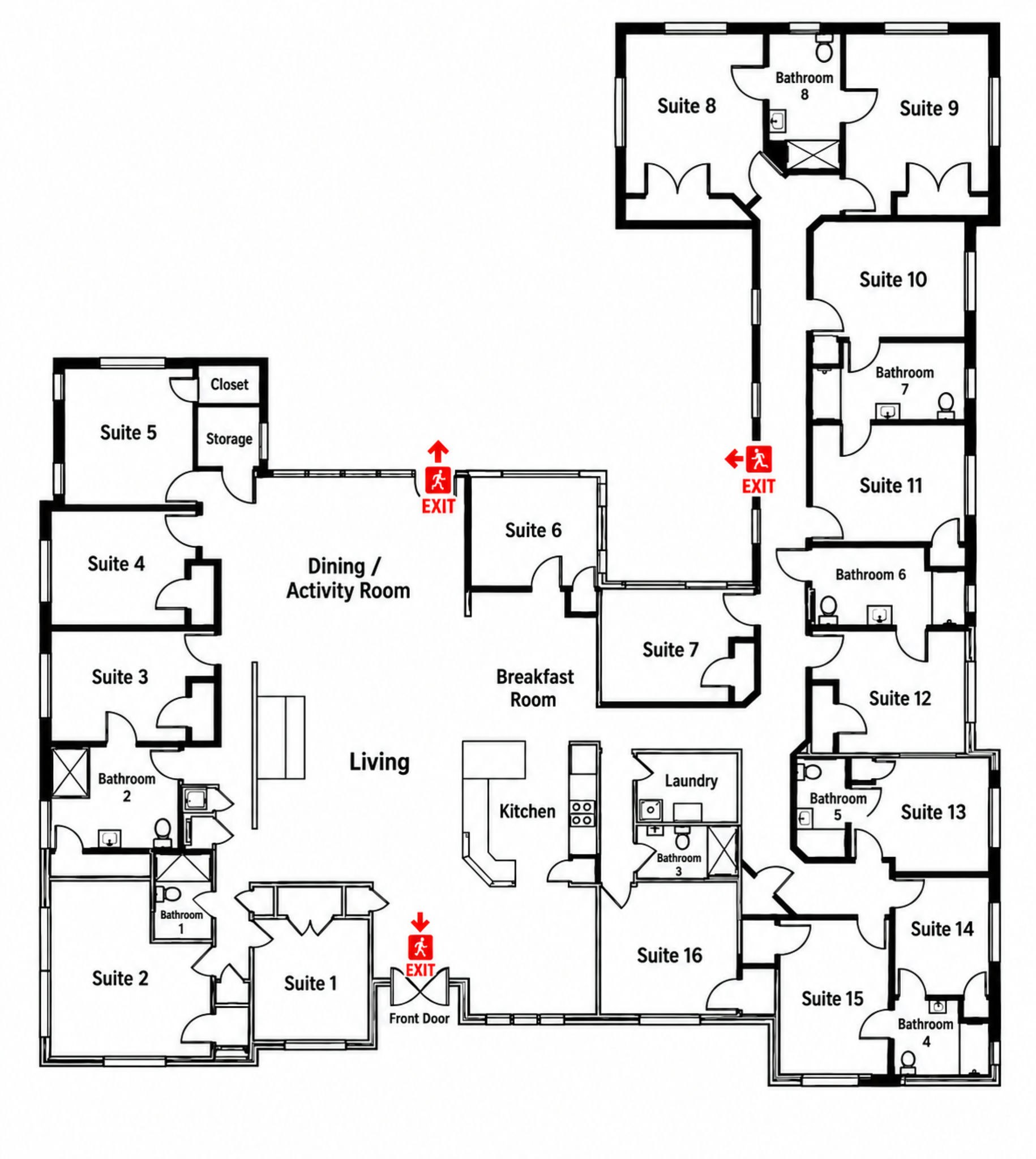 Willow Oak floor plan with selectable 360 degree and still-photo locations